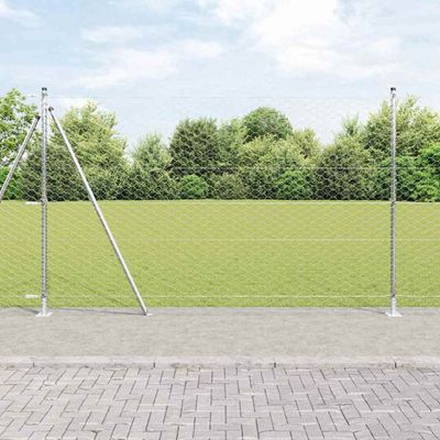 vidaXL Hexagonálne oplotenie s betónovým podstavcom 25 x 1,5 m
