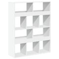 vidaXL Deliaca stena biela 100x33x125,5 cm kompozitné drevo