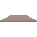 vidaXL Strecha na párty stan 6x3 m, sivohnedá 270 g/m²