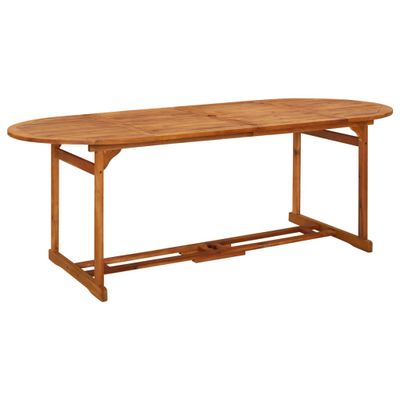 vidaXL Záhradný jedálenský stôl 220x90x75 cm masívne akáciové drevo