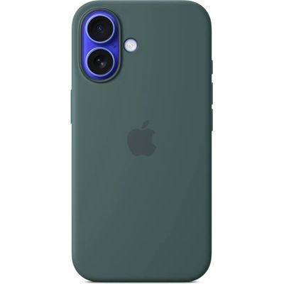 iPhone 16 Plus Silikónové puzdro s MS - Lake Green
