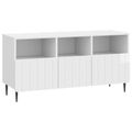 vidaXL TV skrinka Biela s vysokým leskom 102 x 34,5 x 50 cm