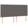 vidaXL Boxspring posteľ s matracom sivá 180x200 cm umelá koža