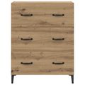 vidaXL Servírovacia skriňa Remeselný dub 69,5 x 34 x 90 cm