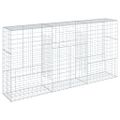 vidaXL Gabiónový kôš s krytom 300x50x150 cm pozinkované železo