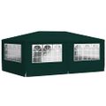 vidaXL Profesionálny párty stan+bočné steny 4x6 m, zelený 90 g/m²
