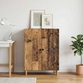vidaXL Servírovacia skriňa Staré drevo 66 x 34,5 x 90 cm