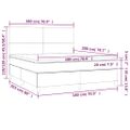 vidaXL Boxspring posteľ s matracom biela 180x200 cm umelá koža