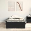 vidaXL Rám postele so zásuvkou Čierny dub 90 x 200 cm Kompozitné drevo