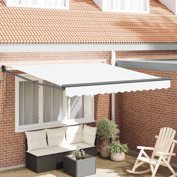 vidaXL Markíza Biela 300 x 250 x 165 cm Polyester a kov