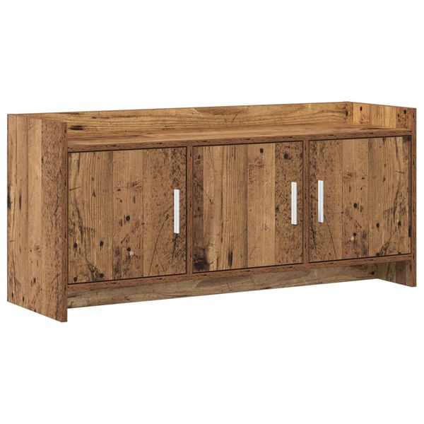 vidaXL TV skrinka 102 x 33 x 47 cm Staré drevo Kompozitné drevo
