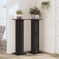vidaXL Stojany na rastliny 2 ks čierne 30x30x95 cm kompozitné drevo