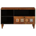 vidaXL TV skrinka s poličkou Orech 80 x 33 x 46 cm Masívne mango drevo