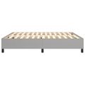 vidaXL Posteľný rám s boxspringom bledosivý 180x200 cm látka
