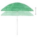 vidaXL Plážový slnečník Hawaii, zelený 240 cm