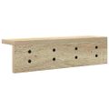 vidaXL Vešiak na stenu Nástenná montáž Sonoma dub 40 x 10,5 x 10,5 cm