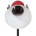 vidaXL Podlahová lampa 25 W šmuhovaná červená 35x35x65/95 cm E27