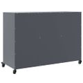 vidaXL Komoda antracitová 100,5x39x72 cm oceľ