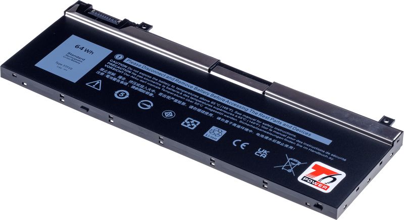 Batéria T6 Power pre Dell Precision 7530, 7540, 7730, 7740, 8420mAh, 64Wh, 4cell, Li-pol
