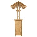 vidaXL Exteriérový barový stôl Prírodná 115 x 95 x 214 cm Bambus