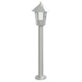 vidaXL Vonkajšia stojaca lampa strieborná 80 cm nehrdzavejúca oceľ
