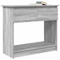 vidaXL konzolový stolík so zásuvkami sivý sonoma 85,5x38,5x74,5 cm
