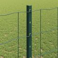vidaXL Euro oplotenie s pilierom 10 x 1,2 m PVC potiahnutá oceľ Zelená