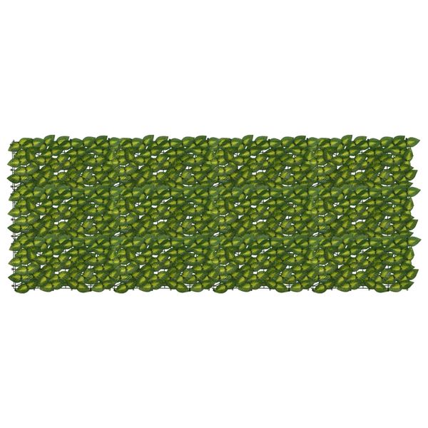 vidaXL Balkónový plôtik s listami Zelená a žltá 200 x 75 cm