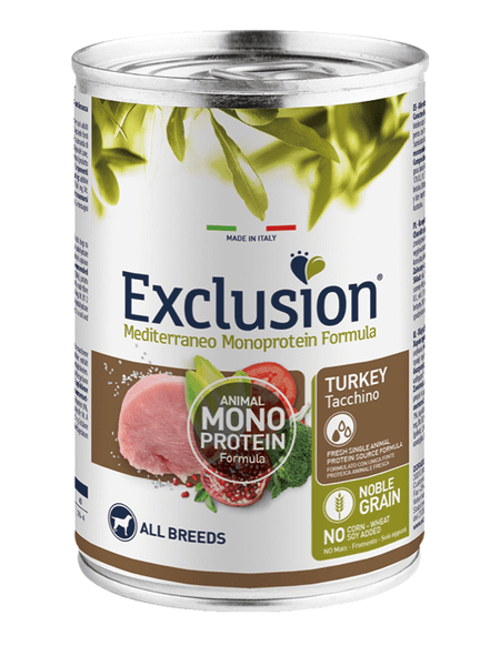 EXCLUSION NGAUA40 ADULT ALL BREEDS konzerva pre psov - morčacie mäso, 400g