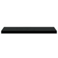 vidaXL Plávajúce nástenné police 4 ks, čierne 80x23,5x3,8 cm, MDF