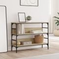 vidaXL Konzolový stolík dub sonoma 100x32x75 cm kompozitné drevo