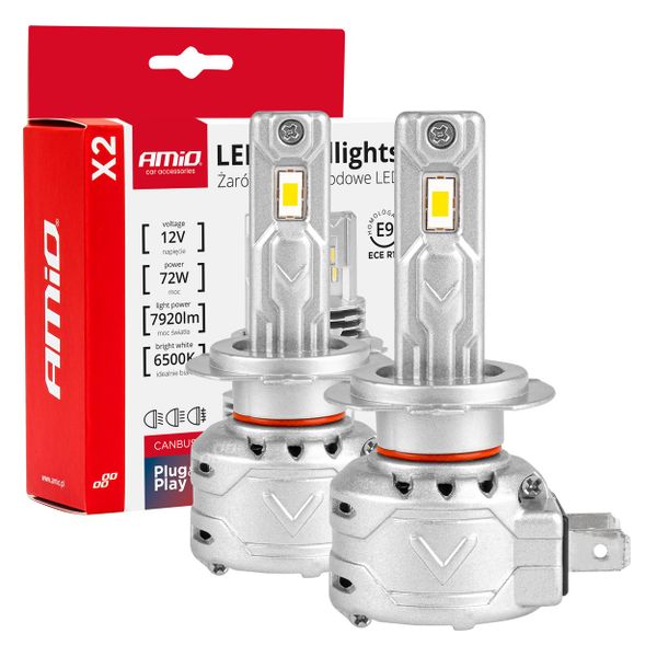 LED žiarovky hlavného svietenia X2 Series H7 AMiO