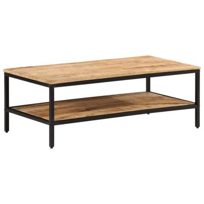 vidaXL Konferenčný stolík 100x50x35 cm, surový mangový masív