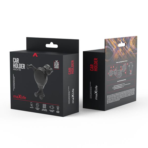 Maxlife MXCH-06 Black držiak do auta na ventilačnú mriežku, čierna (OEM0002412)