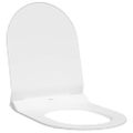vidaXL WC sedadlo Nastaviteľná Biely 50 x 36,5 x 5 cm Polypropylén