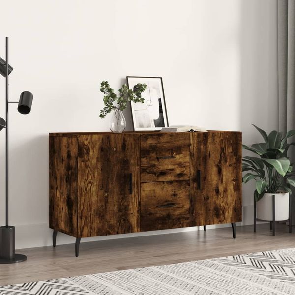 vidaXL Komoda, tmavý dub 100x36x60 cm, kompozitné drevo