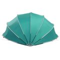 vidaXL Bazénový kopulovitý stan 430 x 430 x 210 cm Morská zelená