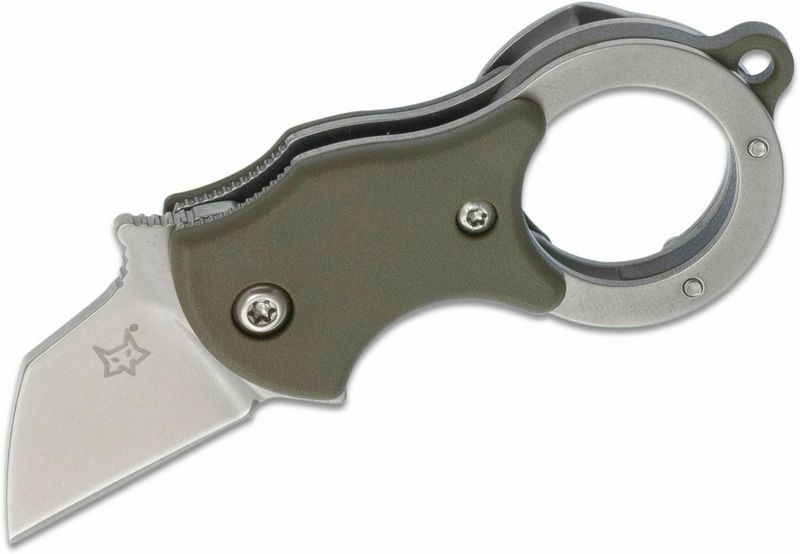 FOX knives FX-536 OD MINI-TA OD Green malý vreckový nôž - karambit 2,5 cm, zelená, FRN