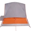 vidaXL Kempingový stan, kupola, 4 osoby, sivý a oranžový, vodoodolný