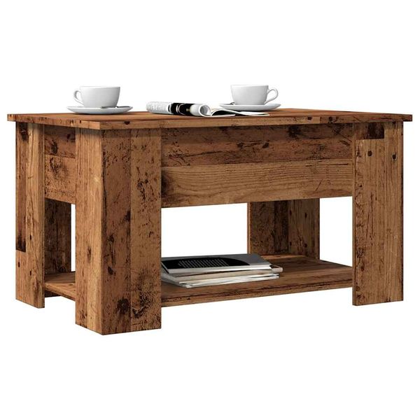 vidaXL konferenčný stolík Old Wood 79x49x41 cm Konštrukčné drevo