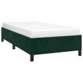 vidaXL Posteľ bez matraca tmavozelený 90x200 cm zamat