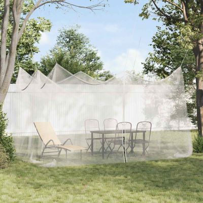 vidaXL Záhradná moskytiéra 156 sieť Biela 3 x 4,5 x 2,5 m Polyester
