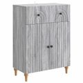 vidaXL Servírovacia skriňa so zásuvkou Sivá sonoma 66 x 34,5 x 90 cm