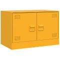 vidaXL TV skrinky 2 ks horčicovo-žlté 67x39x44 cm oceľ
