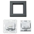 Homematic IP Drátový PIR detektor pohybu - pro 55 mm rámeček, vnitřní, antracit - HmIPW-SMI55-A