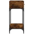 vidaXL Konzolový stolík dymový dub 75 x 34,5 x 75 cm kompozitné drevo