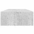 vidaXL Zásuvkové police nástenné 2 ks betónovo-sivé 60x23,5x10 cm MDF