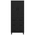 vidaXL Highboard 2 ks Čierny dub 69,5 x 34 x 180 cm