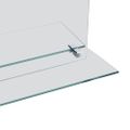 vidaXL Nástenné zrkadlo s poličkou 50x70 cm, tvrdené sklo