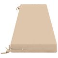 vidaXL Vankúš na lavičku SOEST 100% polyester Krémová 200 x 40 x 8 cm